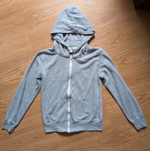 Songbird Gray Zip-Up Hoodie Girls Size M